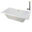 Baignoire de trempage en acrylique 60 po x 32 po, drain inclus-97541407