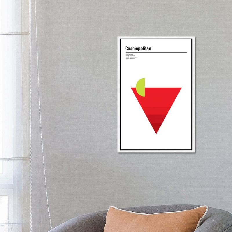 Cosmopolitan by Nick Barclay - Print on Canvas, White Framed, 66.04 cm H x 45.72 cm W
