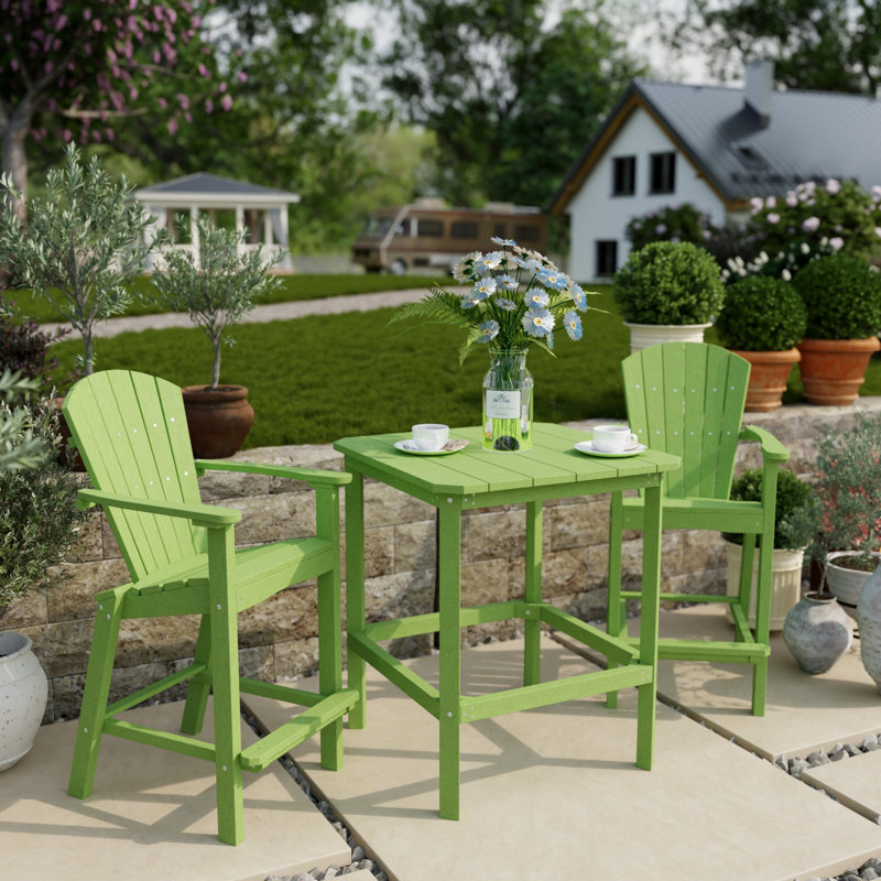 Ensemble de bar 3 pièces Classic, Vert citron