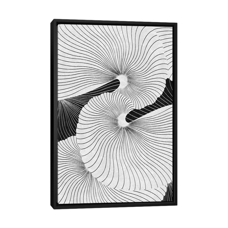 Coquillage - reproduction d'art murale - toile encadrée, H 48 po x l 32 po, Noir