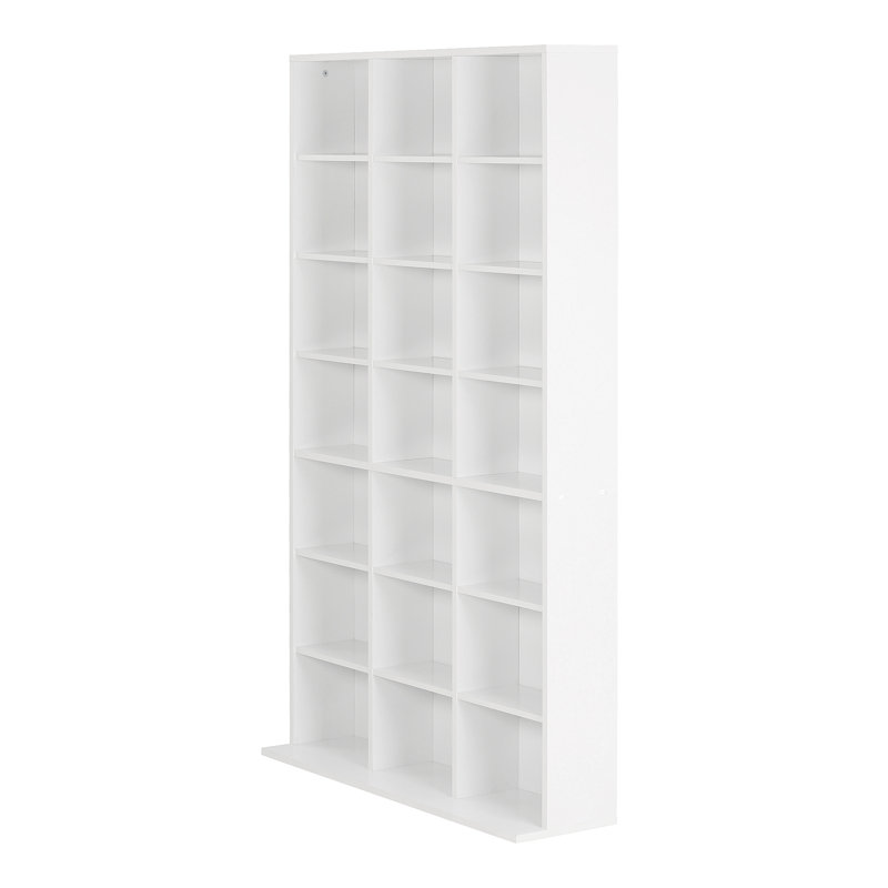 151cm H Media Shelves, White