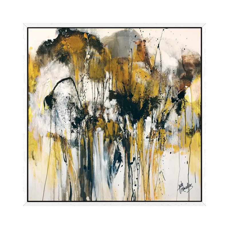 Moonlit Heart by Jude Remedios - Painting on Canvas, 93.98cm H x 93.98cm W x 3.81cm D, White Framed