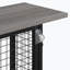 Structure de lit plateforme moderne en métal avec tête de lit tapissier-89150871-89150873