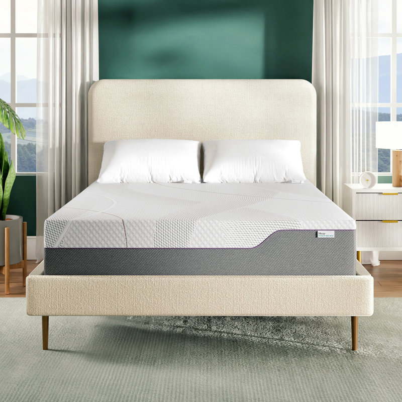 Sleep Innovations Marley 12 Inch Green Tea Gel Memory Foam Mattress, King Size, Bed in a Box, Medium Firm Feel, King, 12