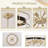 Modern Drum Chandelier, 8-light Black And Gold Dining Room Light Fixtures, Metal Round Pendant Lighting Height Adjustable For Dining Room Hallway Entryway Kitchen Island Bedroom Foyer-1294238479-1305757420