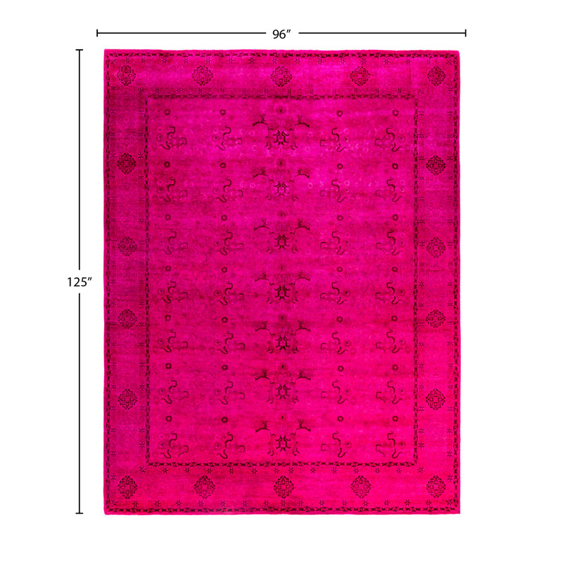 Overdyed One-of-a-Kind 8' 0" X 10' 5" Hand Knotted Area Rug