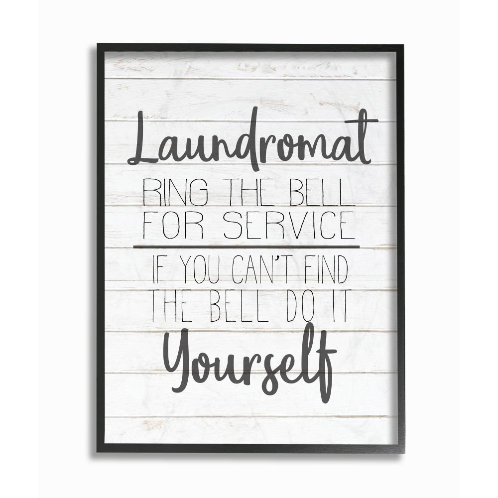 " Laundromat Ring The Bell Or Do It Yourself Black And White Planked Look " by Kimberly Allen Gracie Oaks
