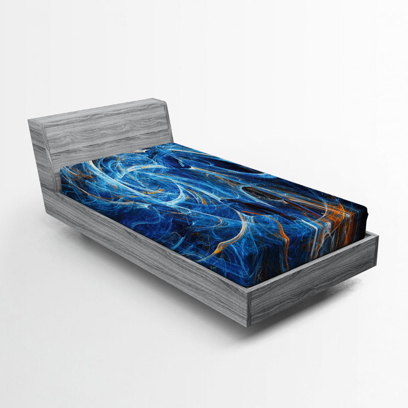Microfiber Abstract Fitted Sheet, Twin XL Fitted Sheet
