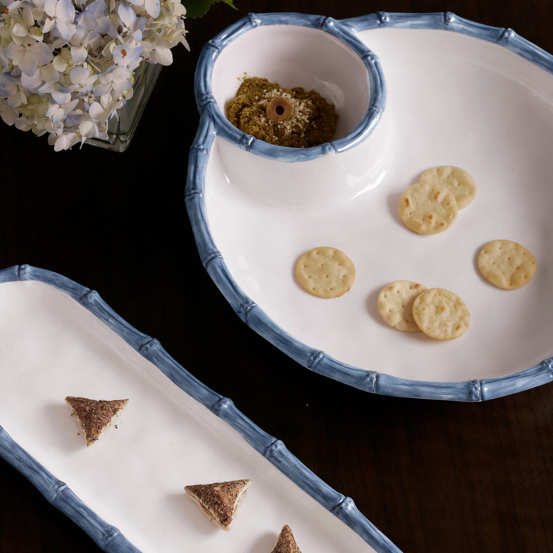 Vida Melamine Chips And Dip Platter