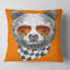 Ours amusant avec lunettes de soleil - coussin imprimé animal-30744678-30744681