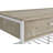 Melrose Wine Cabinet with 2 Drawers, Open Shelf and Metal Bottle Racks, Grey Washed Oak