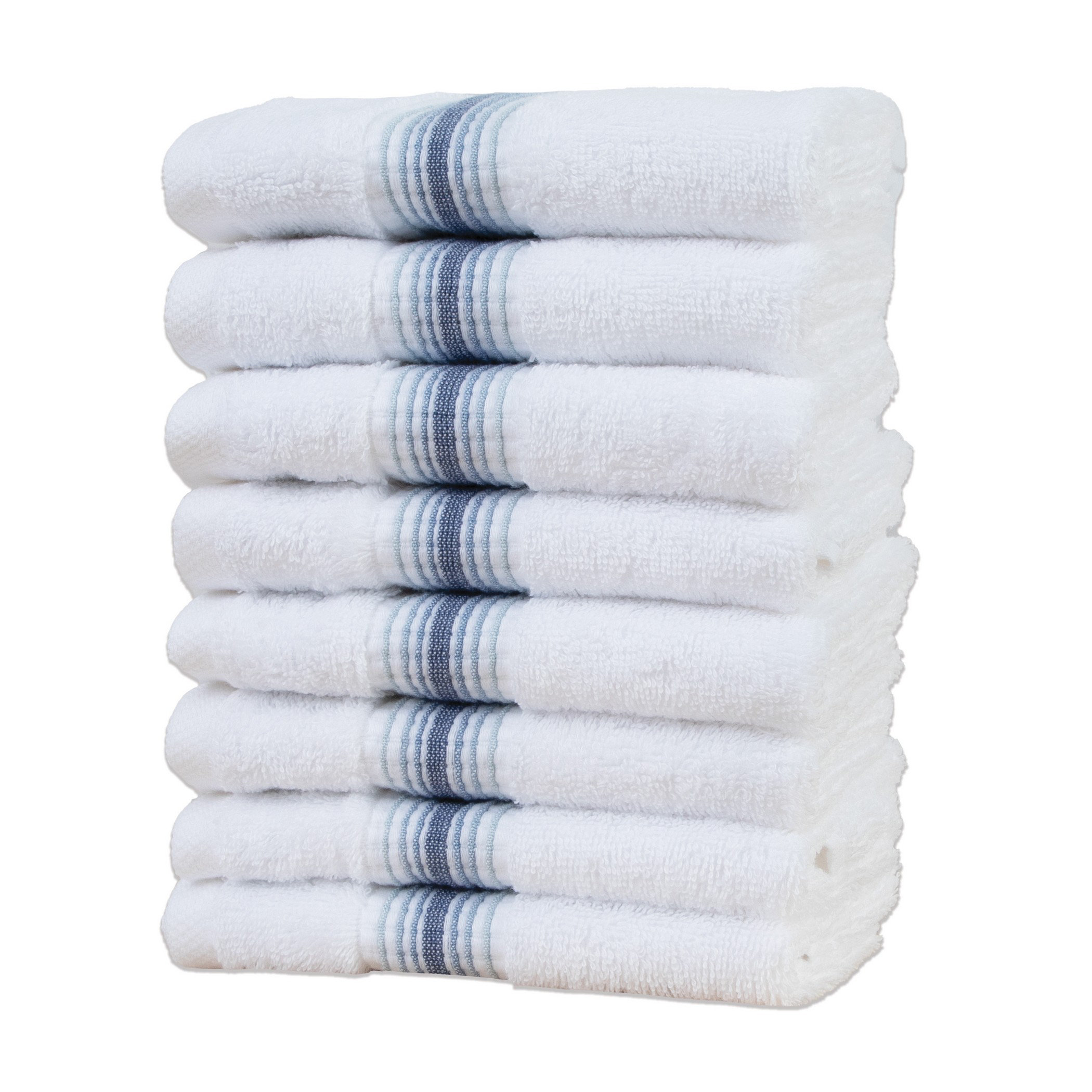 Aston & Arden White Turkish Luxury Hand Towels for Bathroom (600