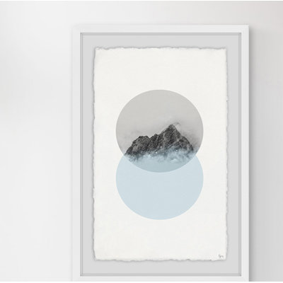 «On Top of the World» par Eyre Tarney - Reproduction d'art graphique sur papier encadré