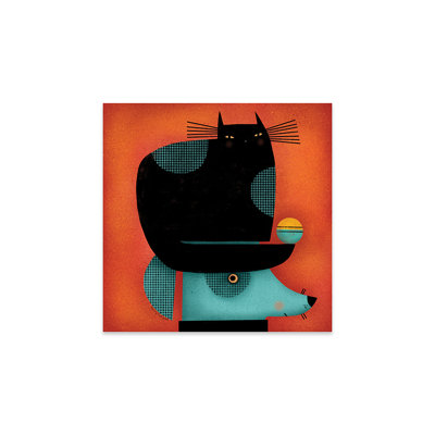 «Black Cat on Head» par Terry Runyan - impression non encadrée