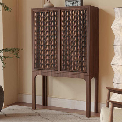 High-Leg Double-Door Accent Cabinet