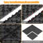 Carreaux de terrasse de patio en pierre de 12 po, tuiles de terrasse à emboîtement de module de bricolage, carreaux de cour faciles et rapides à installer pour le porche, balcon de piscine, 44 pièces, gris foncé
