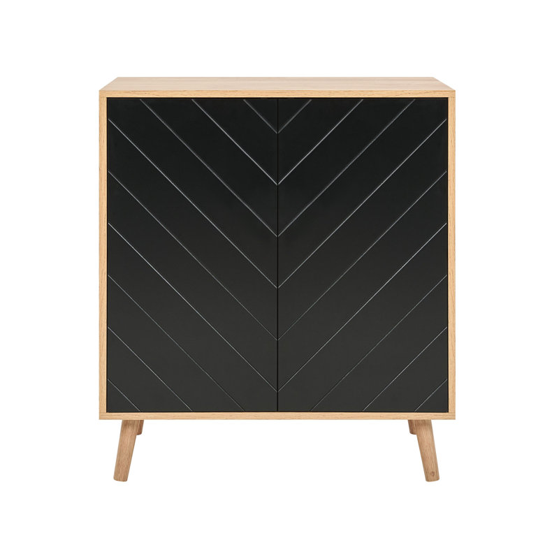 Vivan 76cm Sideboard, Light Wood/White