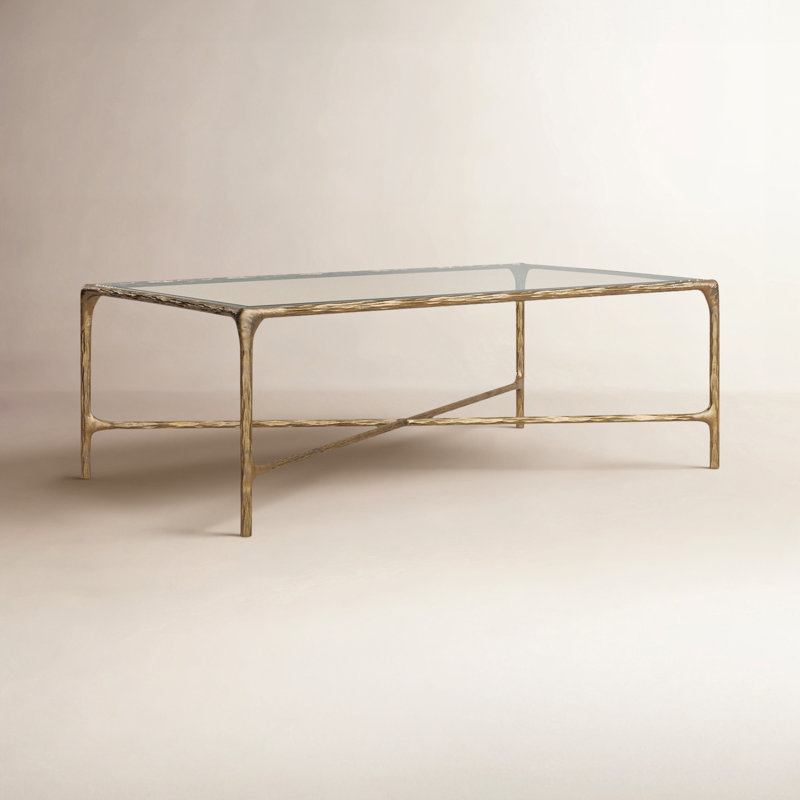 Table basse Evelynn, Laiton, Clair