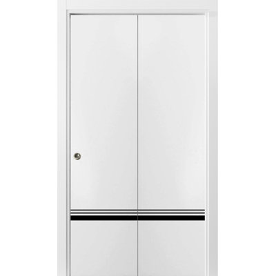 Porte pliante en bois massif massif