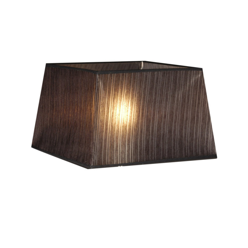 Renteria 19cm H Rectangle Lamp Shade, Black