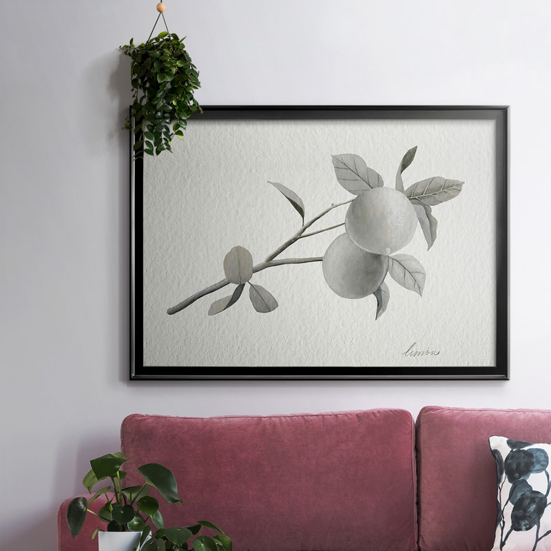 Limonero II, reproduction d'art sur toile, H 30 po x l 44 po x P 1,5 po, Noir
