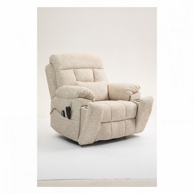 Le fauteuil inclinable en velours massant et confortable est parfait pour la détente des personnes âgées