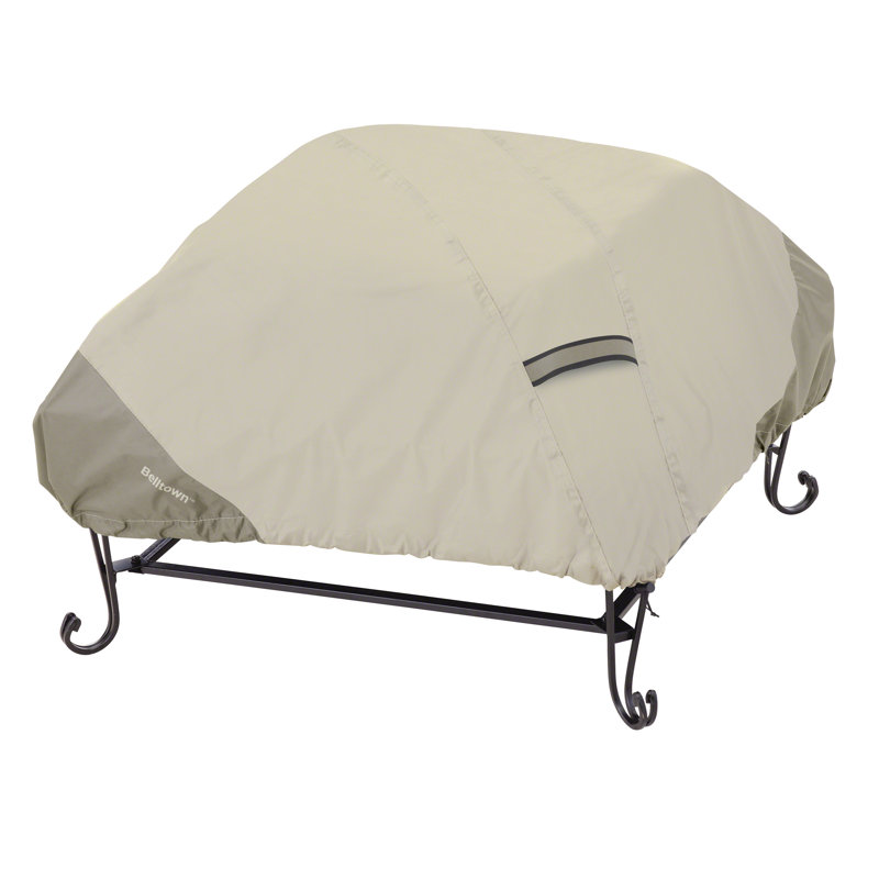 Arlmont & Co. Perez 54'' W x 54'' D Fire Pit Cover, Gray