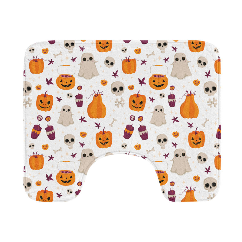 Multicolore tapis de salle de bain en U Ghost