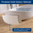 Forma 71'' Wavy Freestanding Tub Solid Surface Freestanding Soaking Bathtub