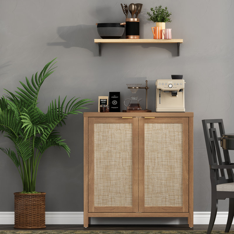 Buffet 34,3 po Safura, 2, Chêne naturel clair