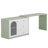  Rebacca L-Shaped Computer Desk, Corner Home Office Desk With Drawer Cabinet-683566570
