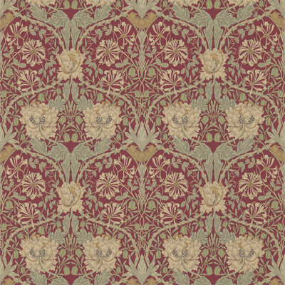 Honeysuckle & Tulip Wallpaper