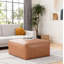 Repose-pieds en cuir synthétique Modern Elegance