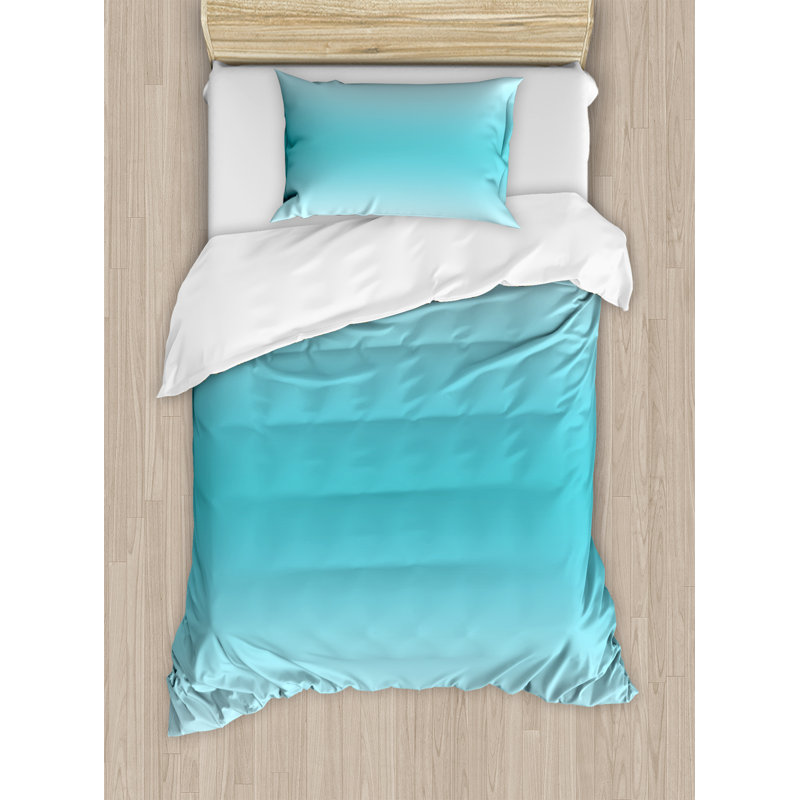Ombre Modern & Contemporary Polyester Ombre Duvet Cover, Twin, Light pink