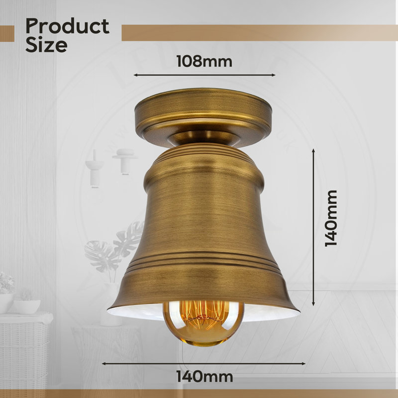 CarrollValley Flush Mount, No, Yellow