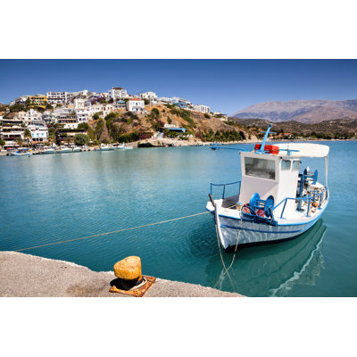 Agia Galini Harbour - Wrapped Canvas Print