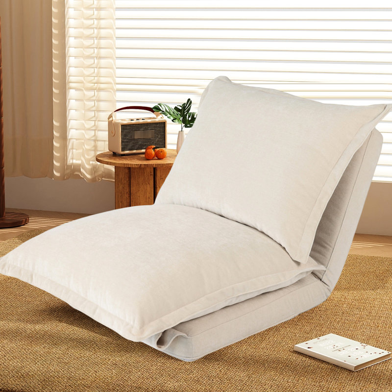 Chaise de plancher convertible polyvalente, multi-positions, support lombaire, mobilier portable, de la chaise à la mousse haute densité, matériau facile à nettoyer