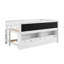 Lit mezzanine bas simple en bois avec tableau noir et lit gigogne pour enfants-1513403143