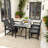 4-Person Outdoor HDPE Dining Table and Chair Set-1883965848