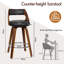 ALFORDSON 2x Bar Stools Swivel Padded Backrest Dining Kitchen Chair