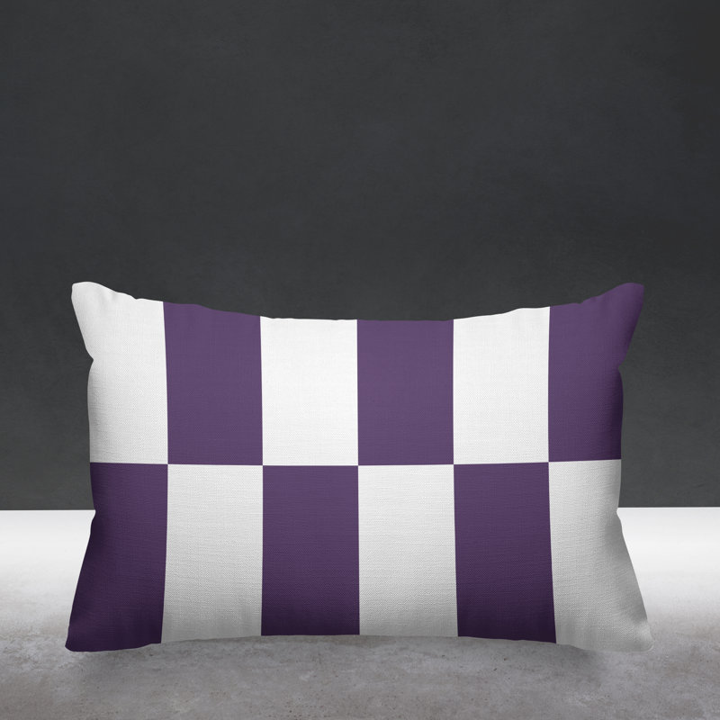 Coussin Luella, 14 po x 20 po, Mauve, Rectangulaire
