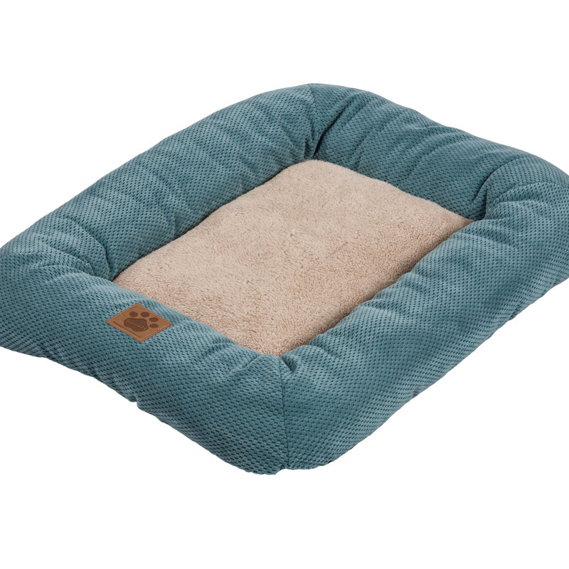 Traversin Snoozzy Mod Chic, Grand (l 35 po x P 21,5 po x H 2,75 po), Bleu sarcelle