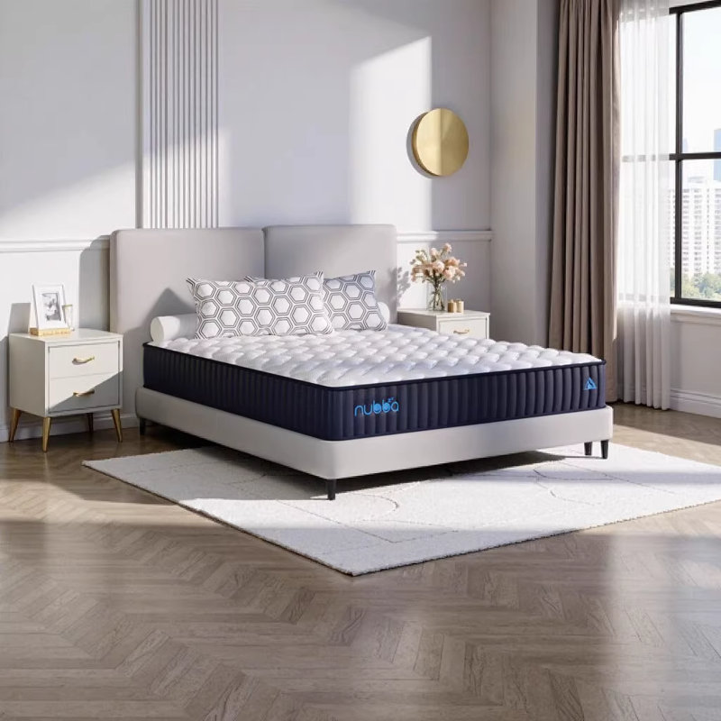 NUBBA 12" Queen Size Premier Luxury Hybrid Mattress - Firm, Queen