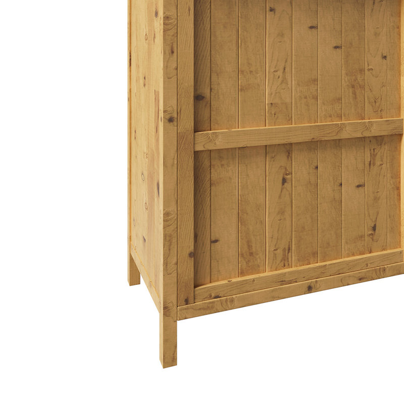 Natural Yellowish Fir Storage Cabinet