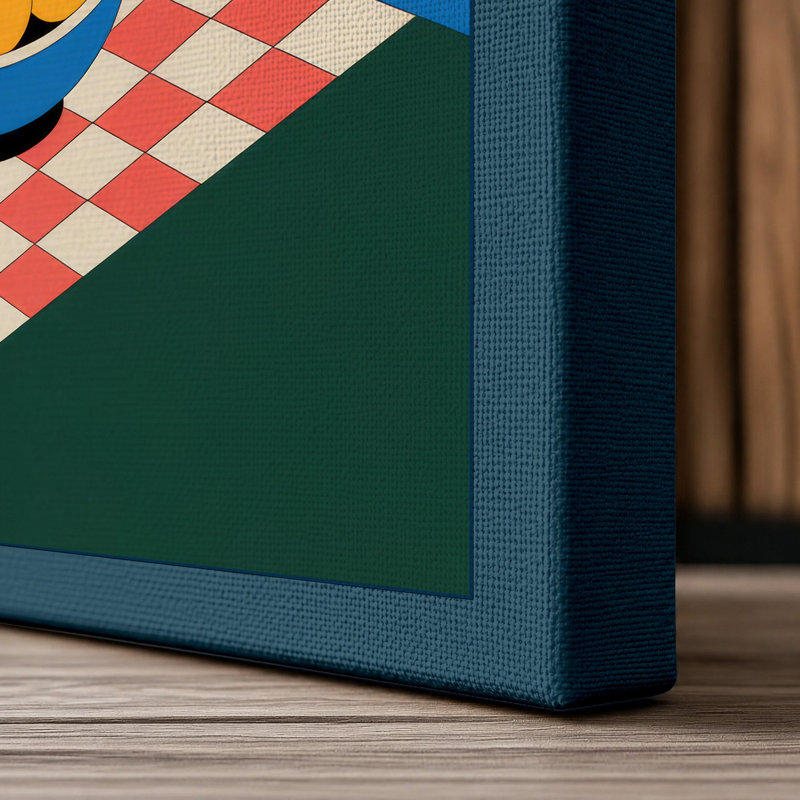 Print, 36x24 - 91.4 x 61.0 cm, Teal Border