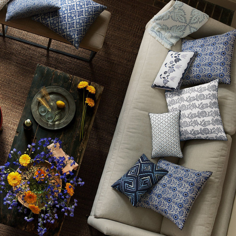 Esha Linen Square Pillow Cover