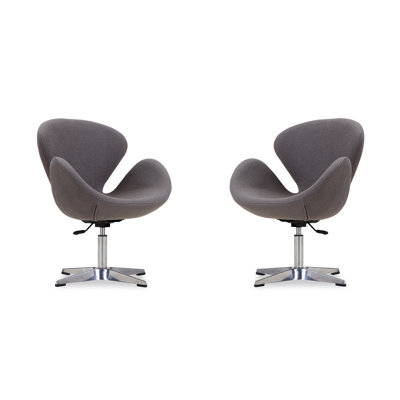Chaise ballon rembourrée en métal Raspberry Modern