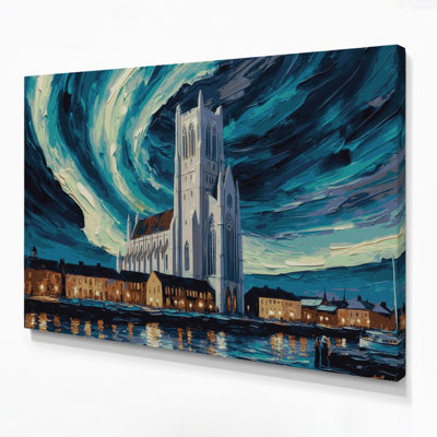Cities Reykjavik Iceland Gray Canvas Wall Art