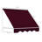 Arlmont & Co. 71'' W x 86.5'' D Polyester Cover Retractable Door / Window Awning-1606467156
