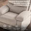 Fauteuil inclinable pivotant surdimensionné avec support pour téléphone et rangement, fauteuil inclinable manuel, fauteuil inclinable robuste pouvant supporter jusqu'à 180 kg (400 lb) pour salon, chambre à coucher, chambre d'enfant-1471681950-1473385190